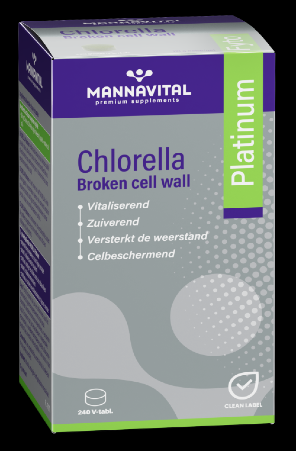 Chlorelle broken cell wall